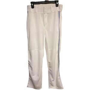 ALLESON Athletic Baseball Softball Pants White w/Blue Stripe Size Medium NWOT